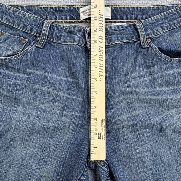 Levi Strauss Signature Womens Low Rise Bootcut Jeans Misses 18 M Blue Denim - Picture 9 of 11
